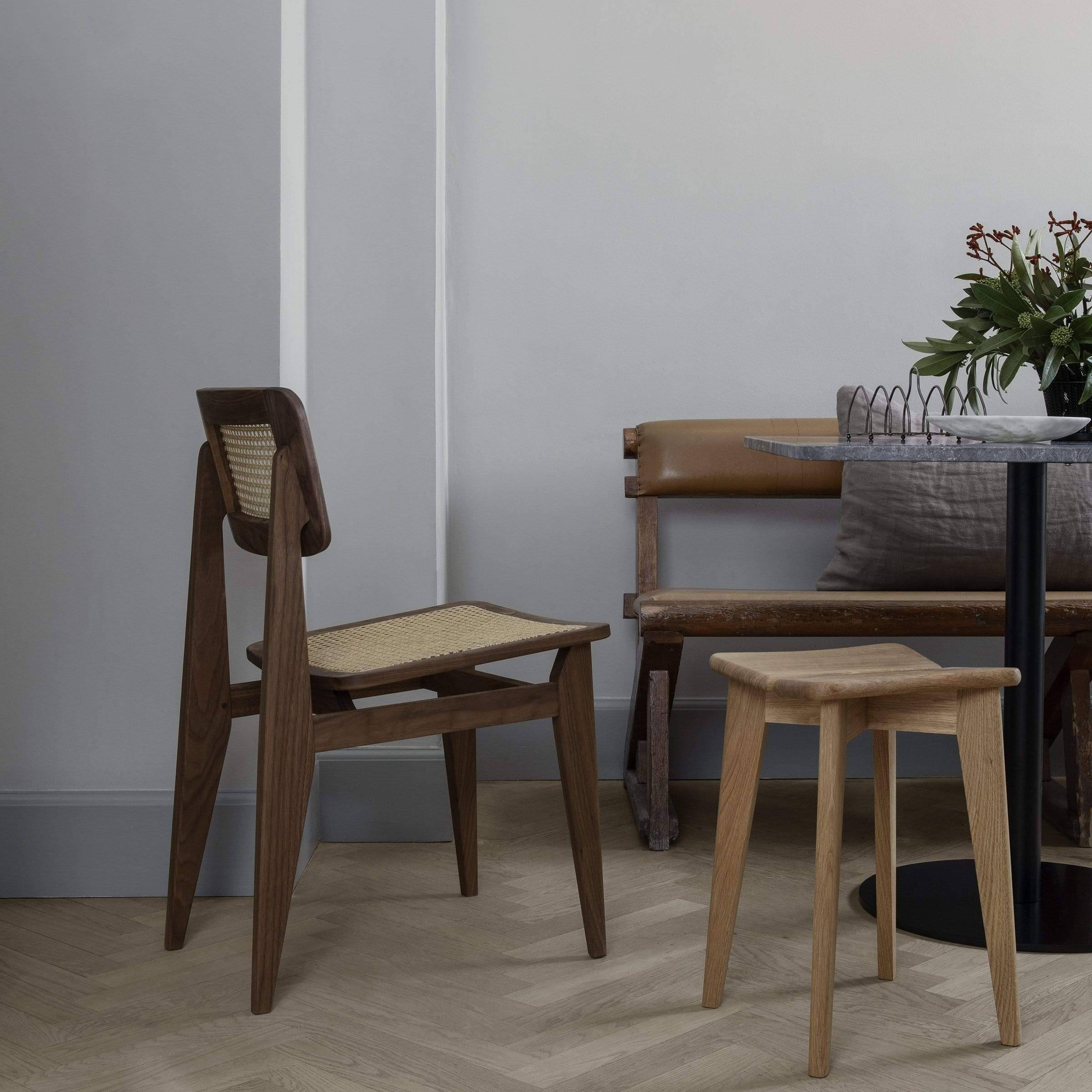Gubi Furniture C-Chair French Cane Dining Chair