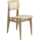 Gubi Furniture Oiled Oak C-Chair French Cane Dining Chair