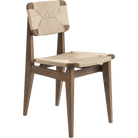 Gubi Furniture Oiled American Walnut C-Chair Paper Cord Dining Chair