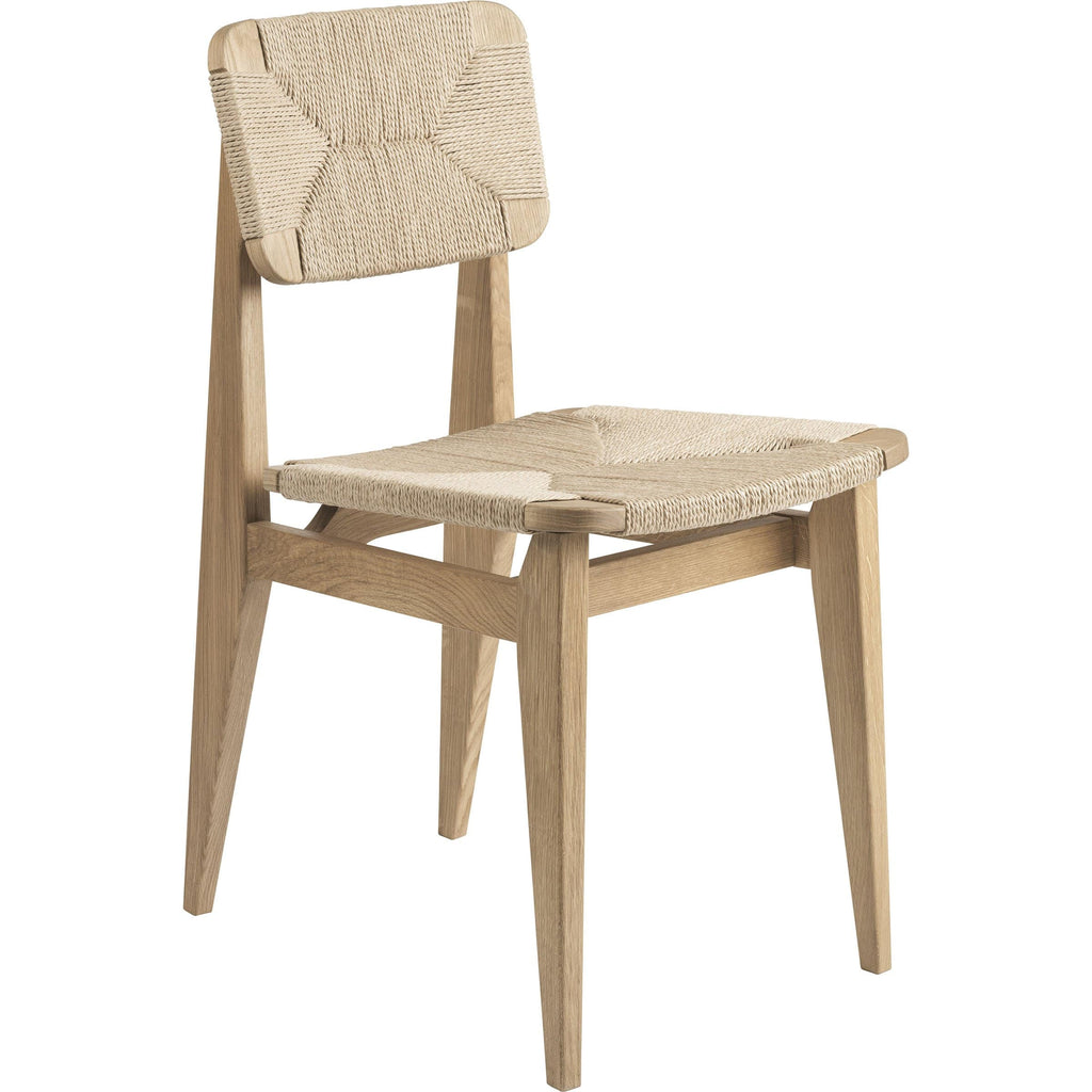 Gubi Furniture Oiled Oak C-Chair Paper Cord Dining Chair