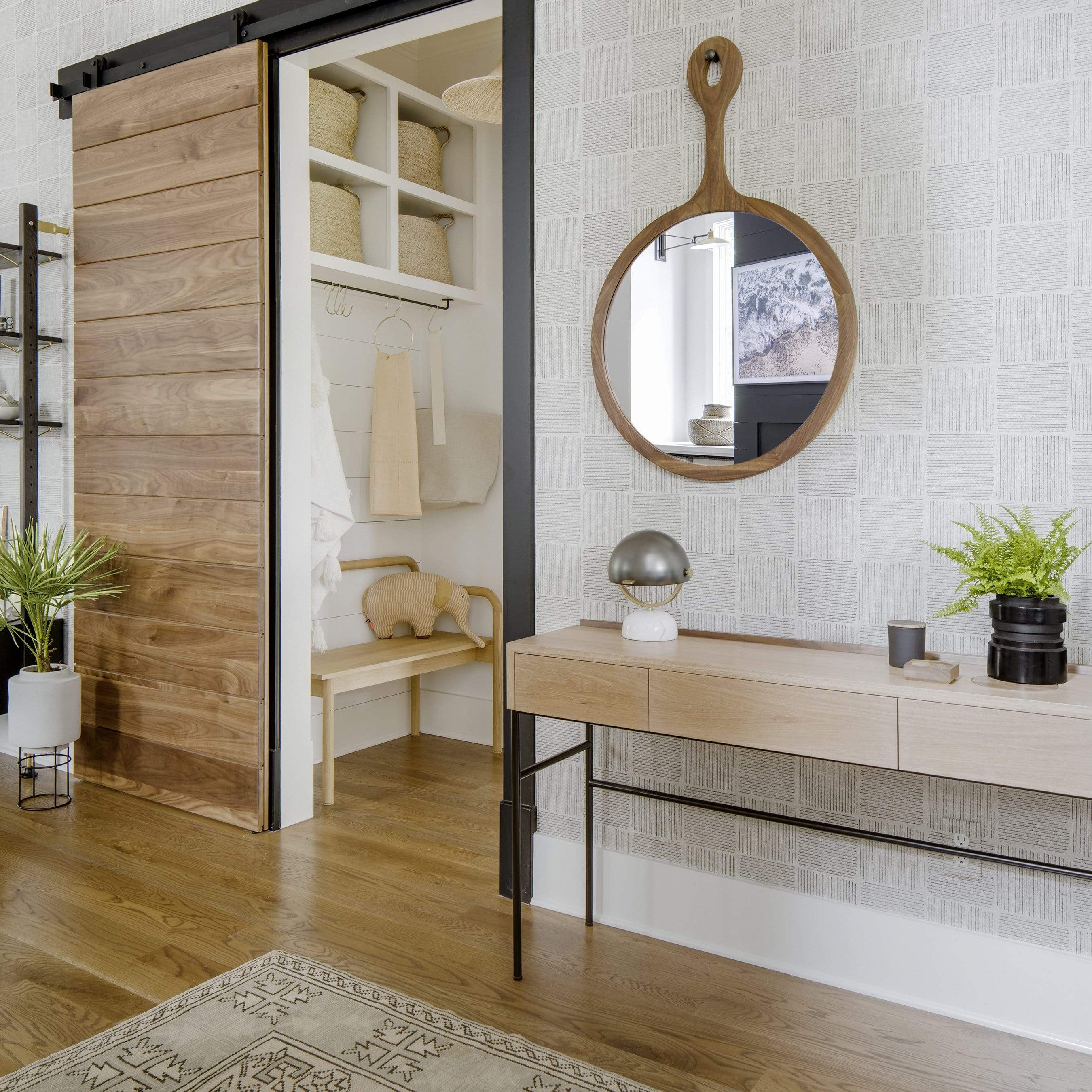 modern wooden console