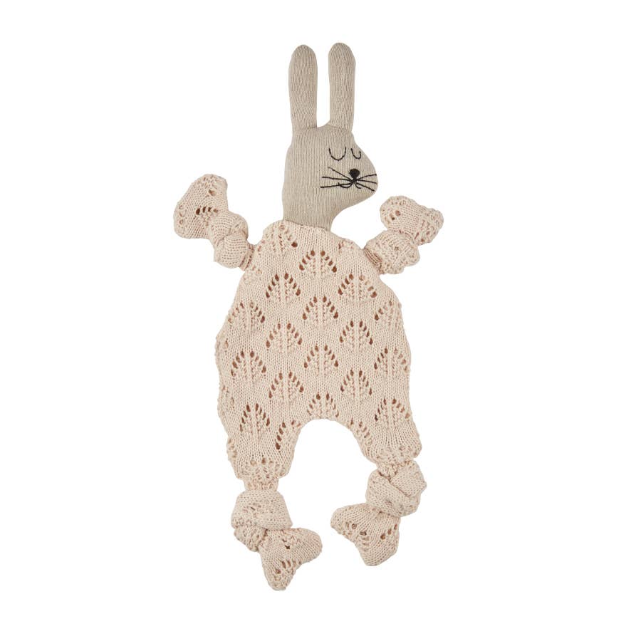 Sophie Home Ltd Cotton Knit Baby Comforter Cuddle Cloth - Textured Rabbit