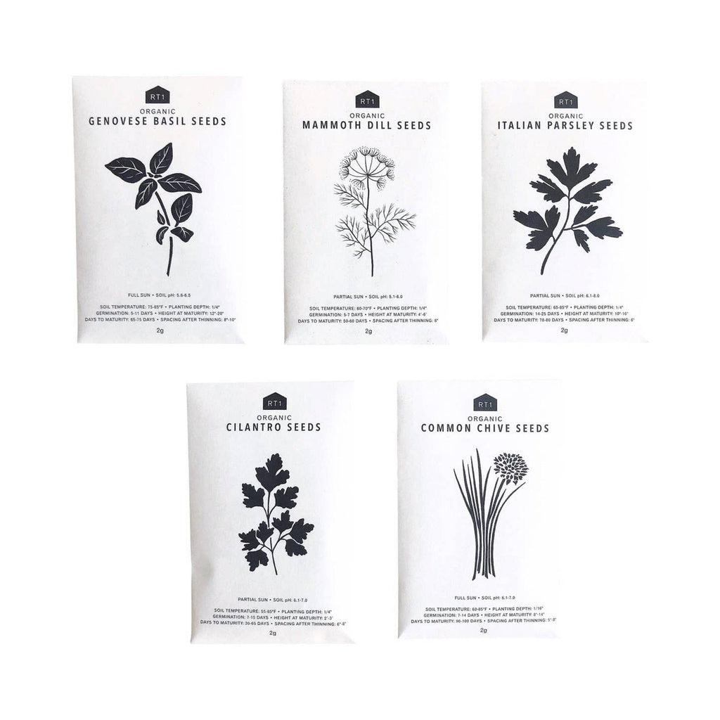 RT1home Garden Culinary Herb Seed Packs