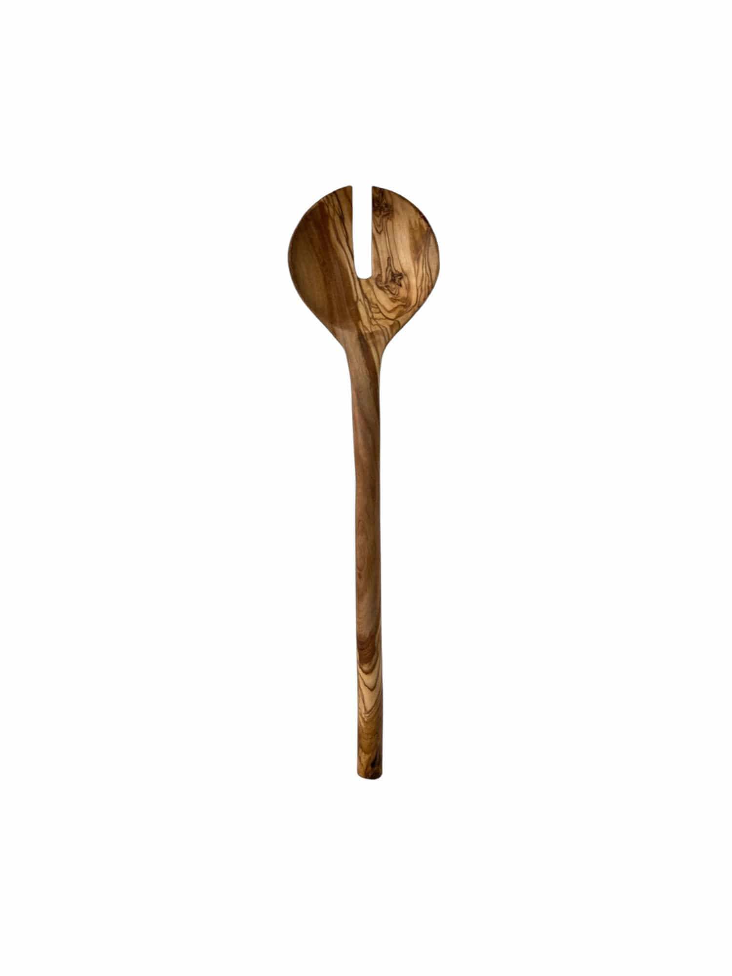 Scents and Feel Kitchenware Demi Lune Salad Serving Set 12" Olive Wood