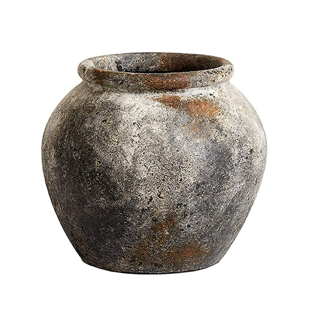 BIDKhome Pottery Round Echo Jar