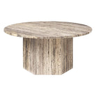 Gubi Furniture Vibrant Grey Travertine Epic Coffee Table, Medium