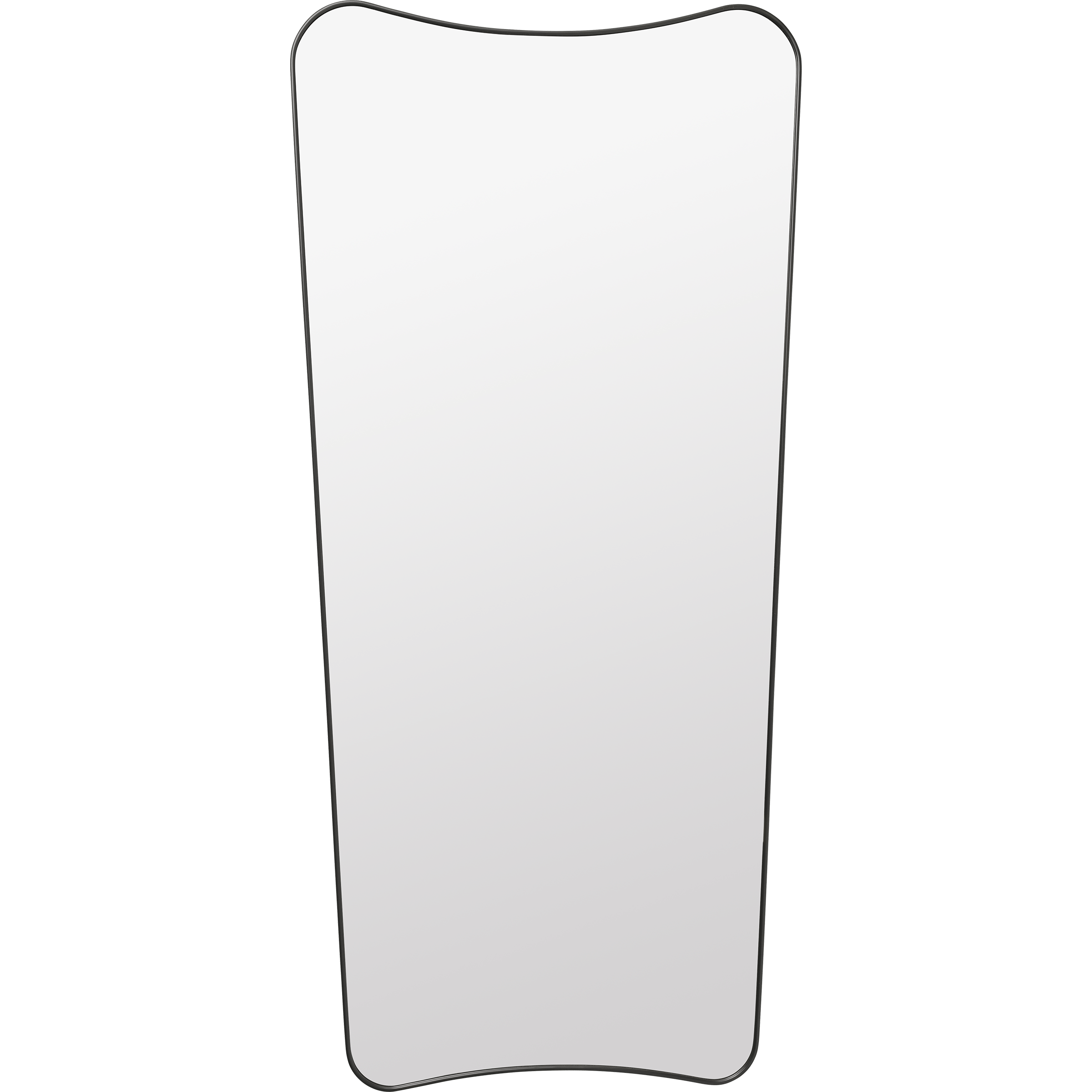 Gubi Wall Decor Black Brass F.A. 33 Wall Mirror, Full Length