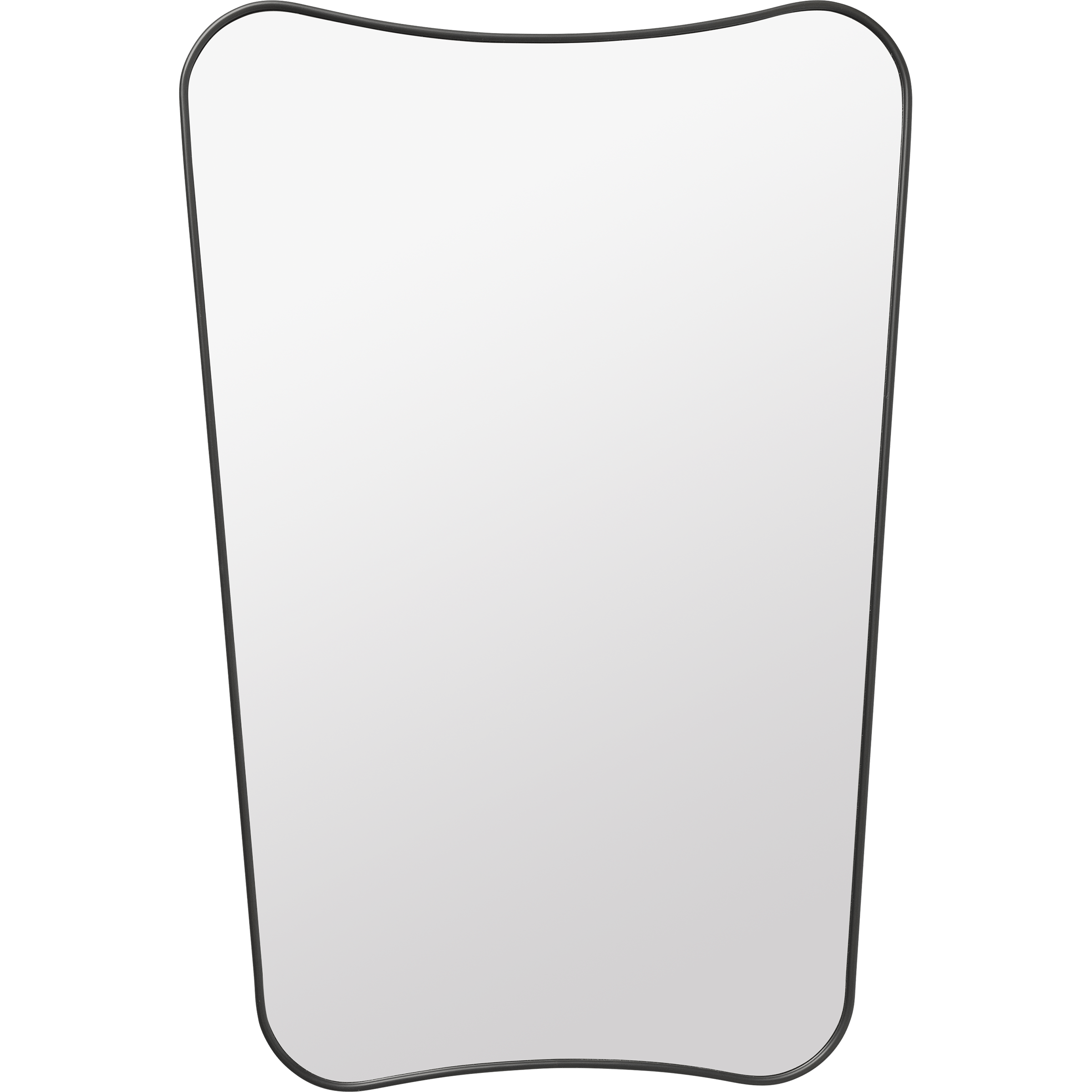 Gubi Wall Decor Black Brass F.A. 33 Wall Mirror, Half Length