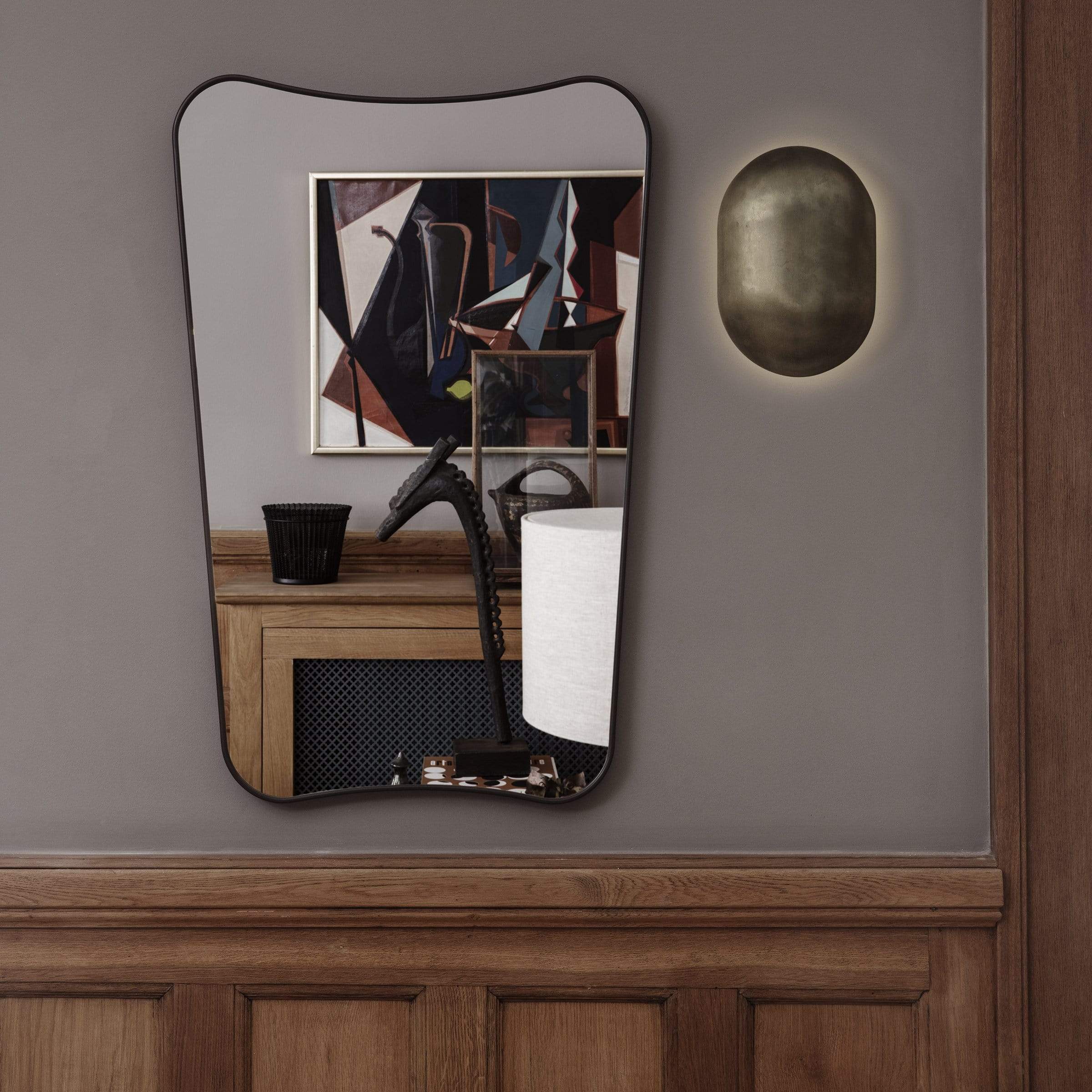 Gubi Wall Decor F.A. 33 Wall Mirror, Half Length