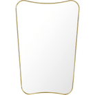 Gubi Wall Decor Polished Brass F.A. 33 Wall Mirror, Half Length