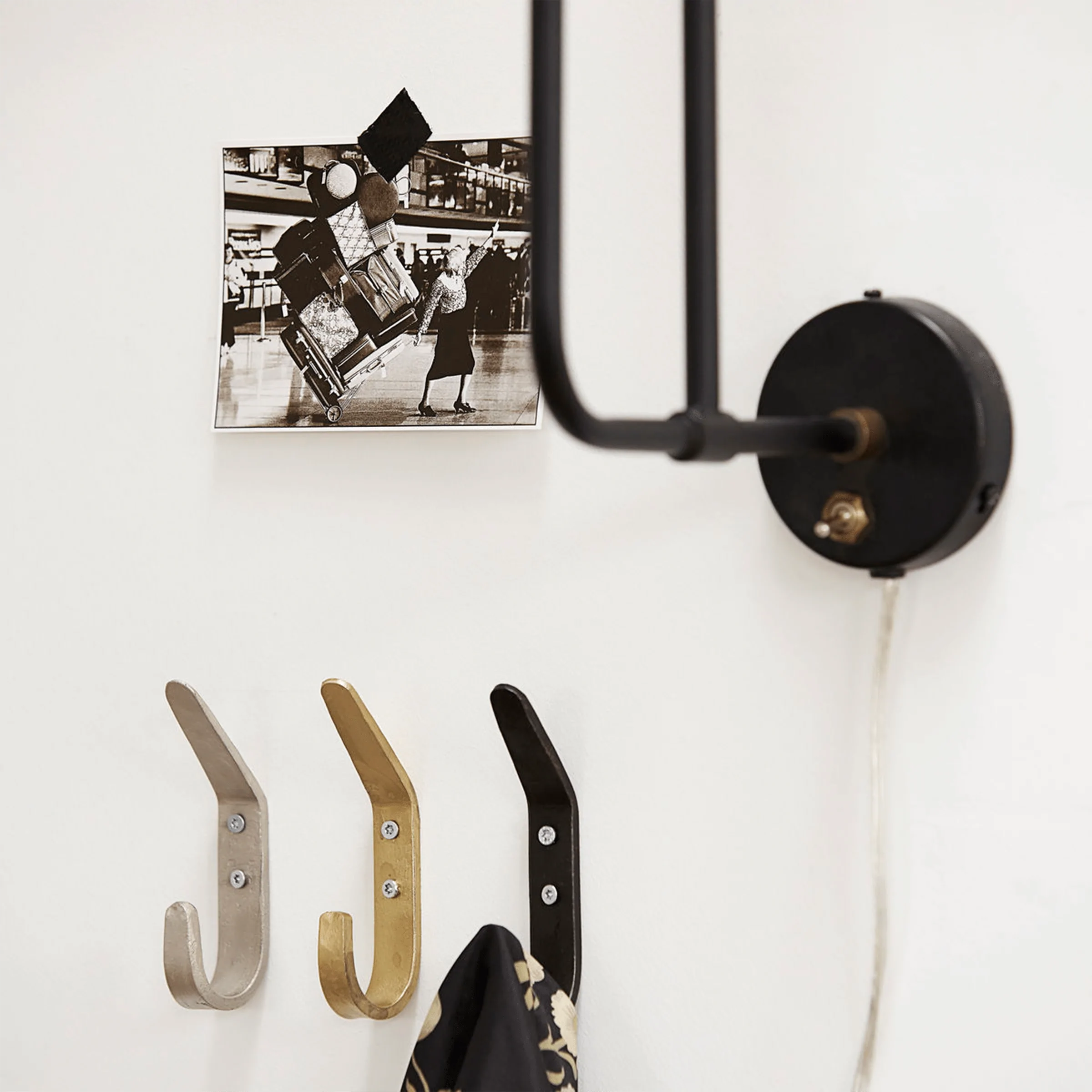 4 Wall Hook, Brass – Asher + Rye