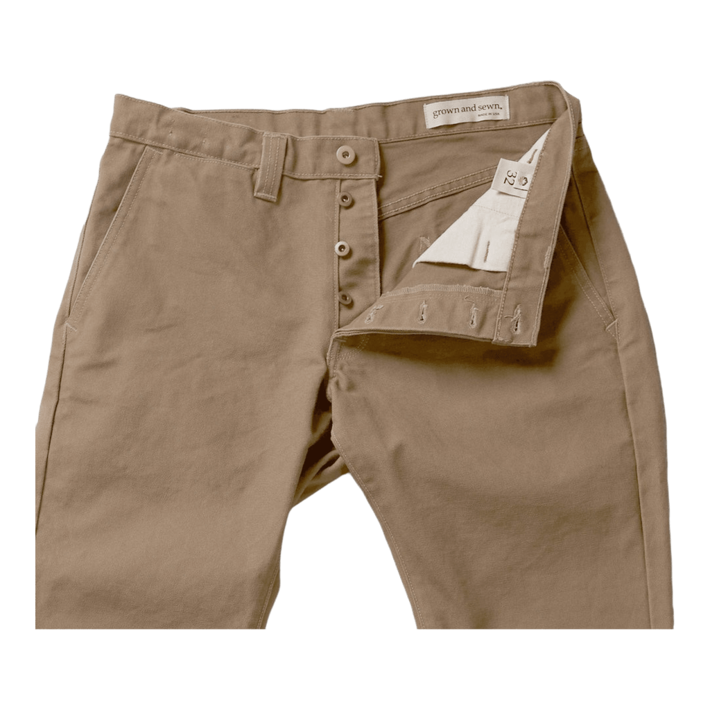 Grown and Sewn Apparel & Accessories Foundation Canvas Pant, 12 oz, Wheat