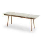 Skagerak Design Furniture Unfinished Oak with Linen Cushion Georg Bench