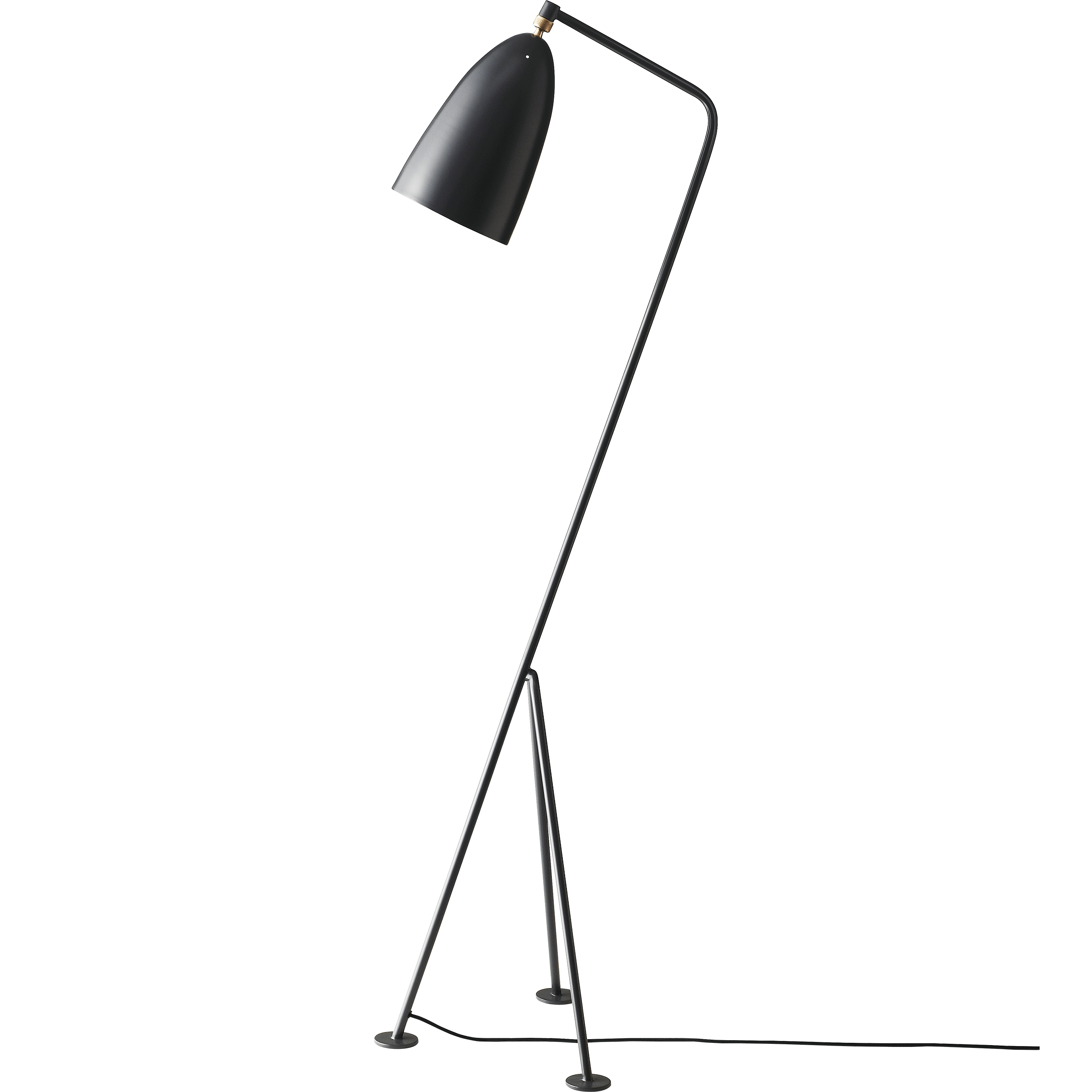 Gubi Lighting Antracite Grey Gräshoppa Floor Lamp