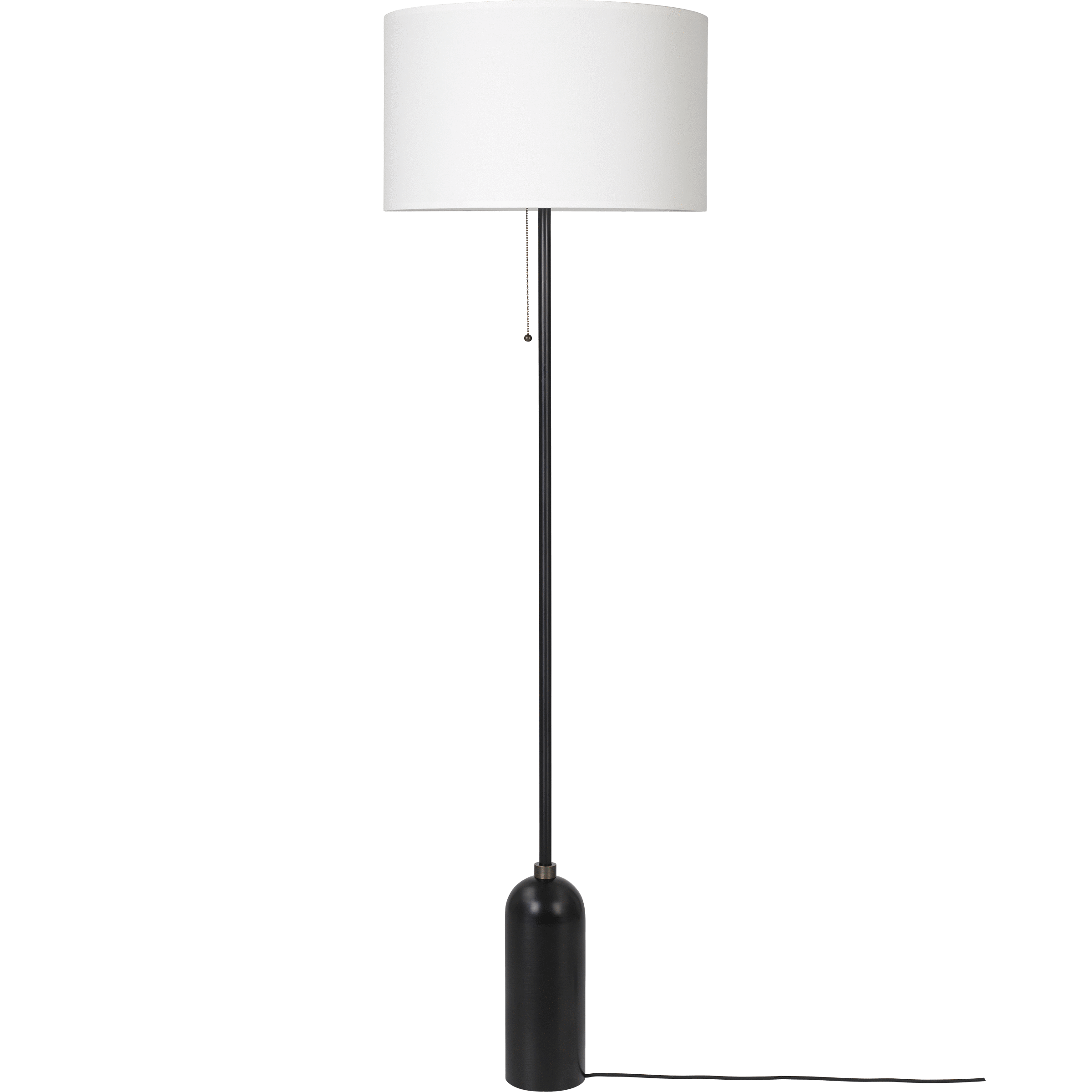 Gubi Lighting Blackened Steel / White Gravity Floor Lamp