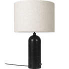 Gubi Lighting Black Marble / Canvas Gravity Table Lamp, Large