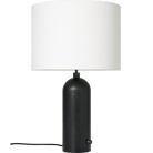 Gubi Lighting Blackened Steel / White Gravity Table Lamp, Large