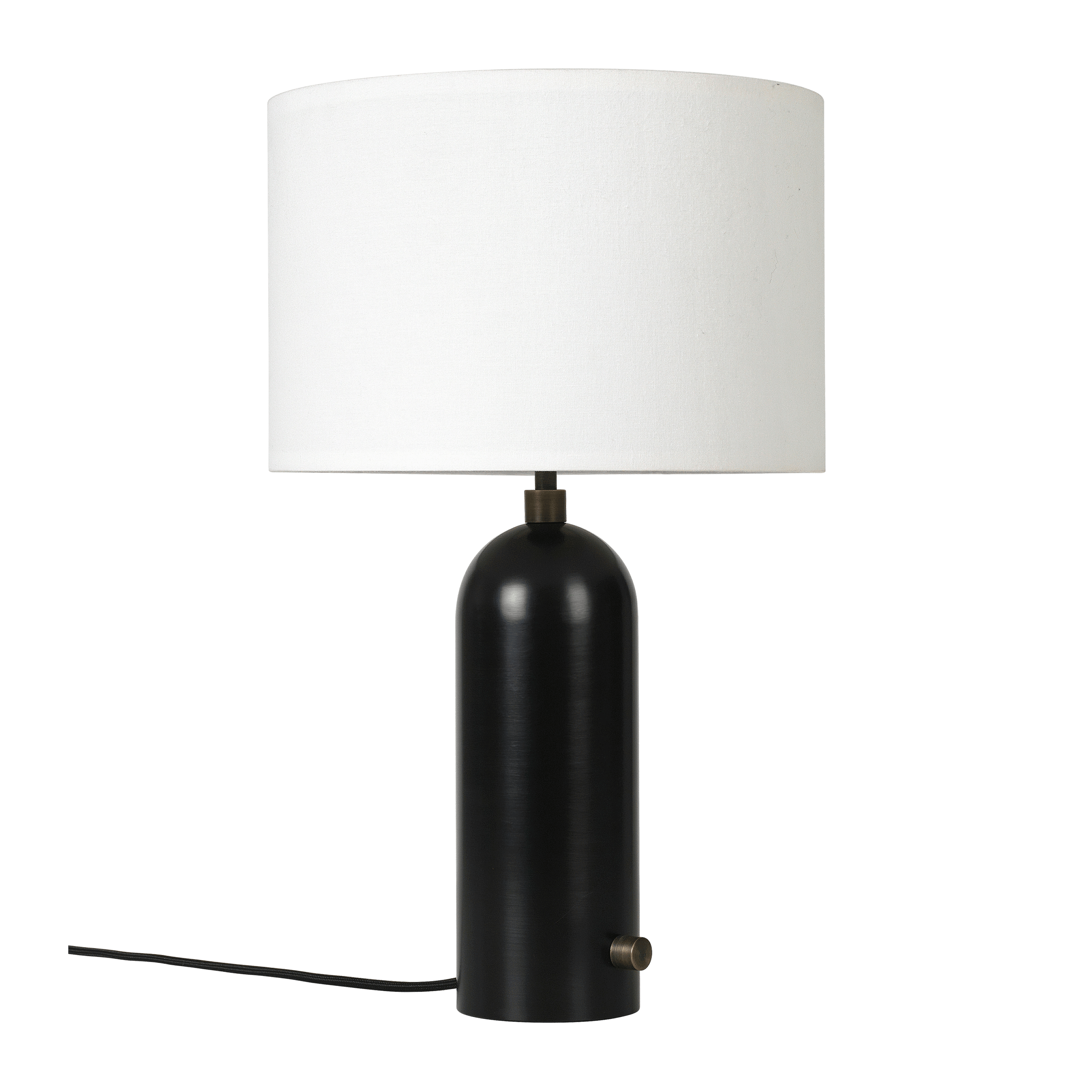 Gubi Lighting Blackened Steel / White Gravity Table Lamp, Small