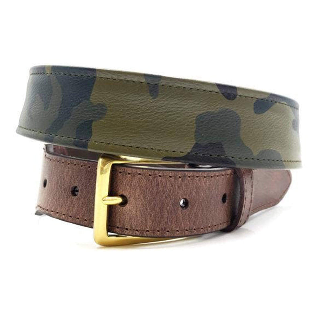 camo leather belt