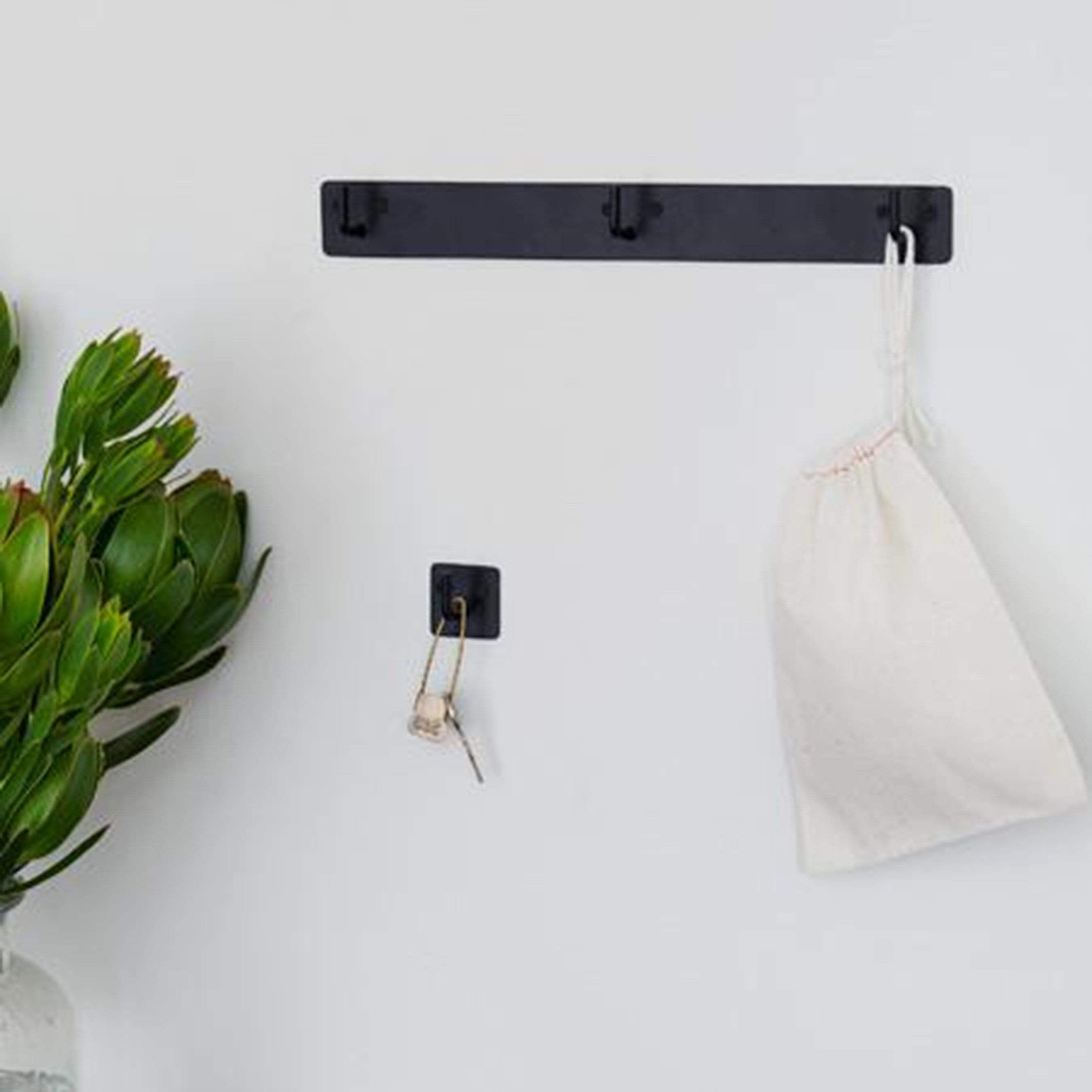 Fog Linen Work Hardware Iron Plate Triple Hook