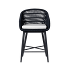 Made Goods Furniture Dark Navy Rope/Charcoal Frame Jolie Counter Stool