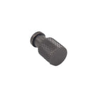 Brut Homeware Hardware Knurled Knob slim black nickel