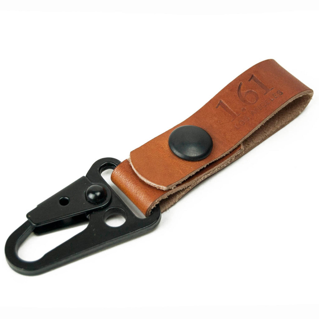 Tan Leather Key Chain Tether