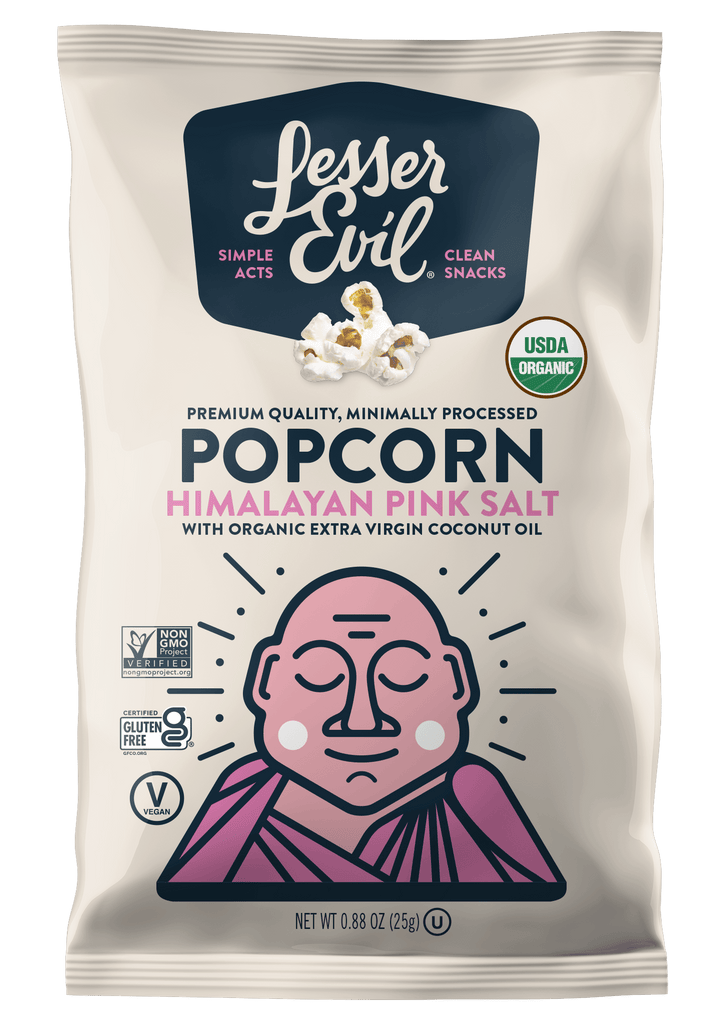 LesserEvil LesserEvil - Organic Popcorn, Himalayan Pink .88 oz