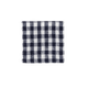 Fog Linen Work Coasters Navy White Check Linen Coaster