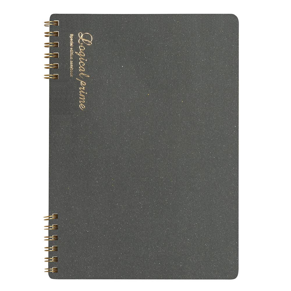Nakabayashi Stationary Gray Logical Prime Ring bound Notebook B5-SB Ruled