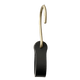 Lostine Hardware Black & Brass Ludlow Leather Hooks