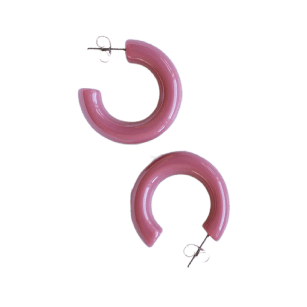 NAT + NOOR Jewelry Lyra Pink Hoops