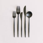 Borrowed Blu Matte Black Luna Flatware {5 piece set}