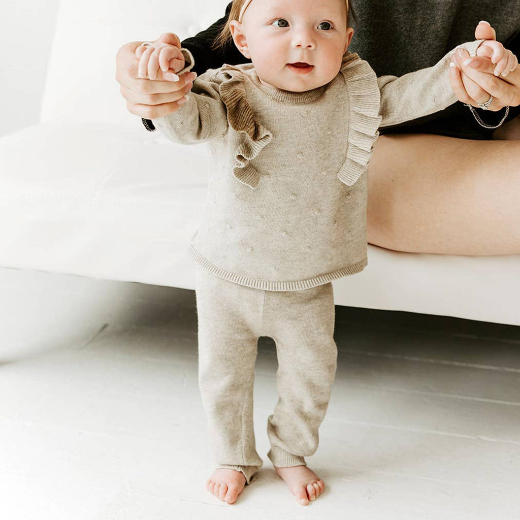 Viverano Child Milan Earthy Sweater Knit Baby Leggings