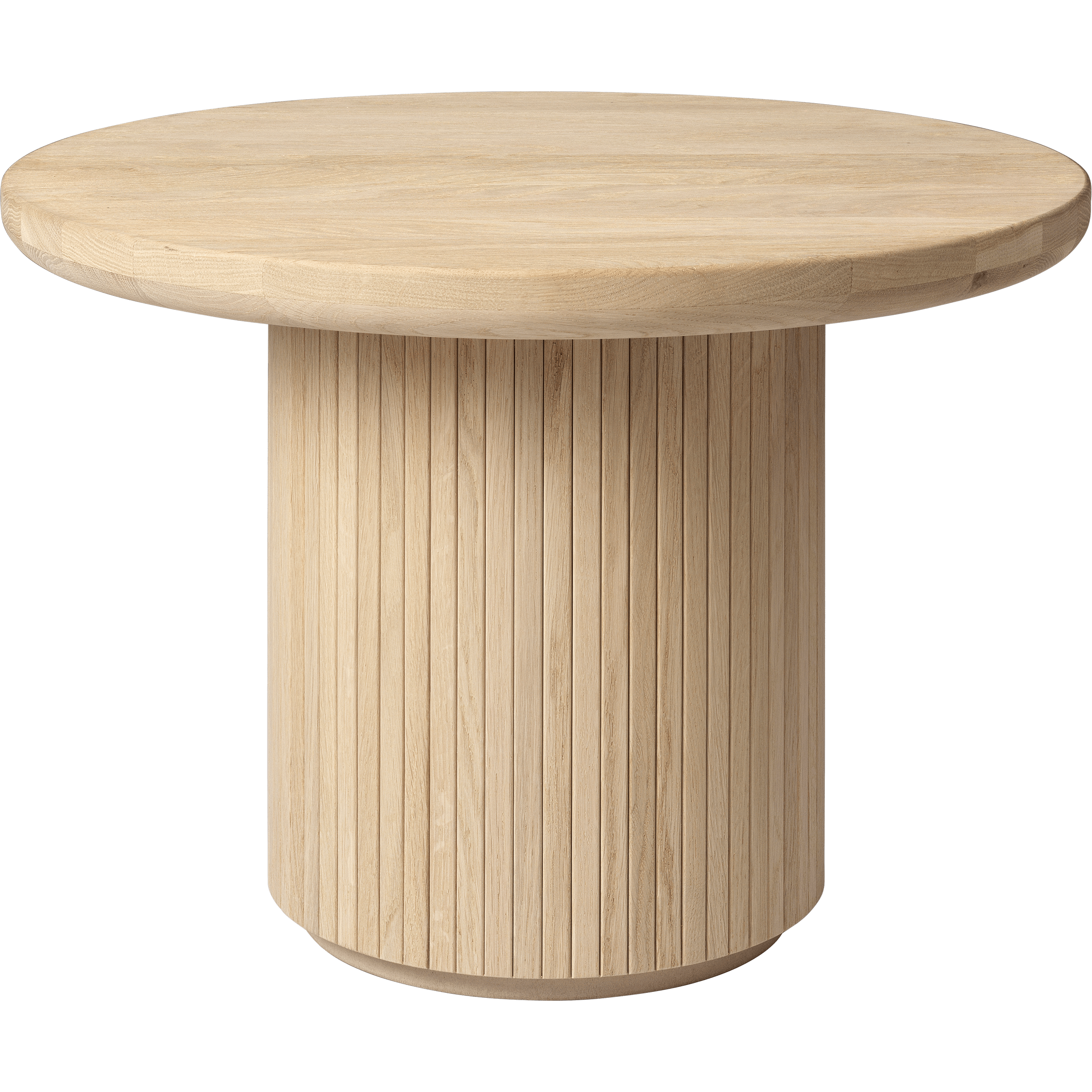 Gubi Furniture Solid Soap Treated Oak Moon Coffee Table, Small