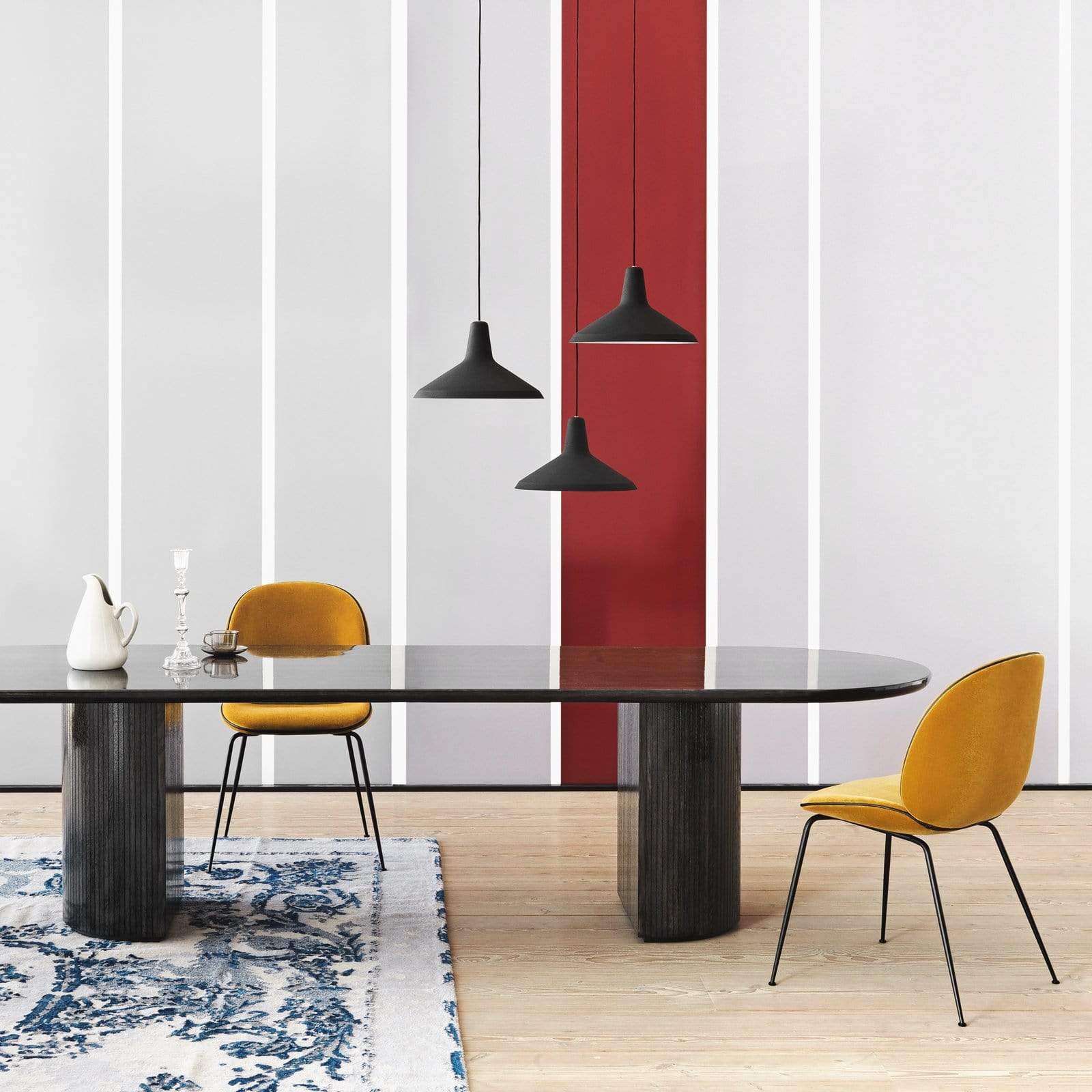 Gubi Furniture Moon Dining Table, Elliptical