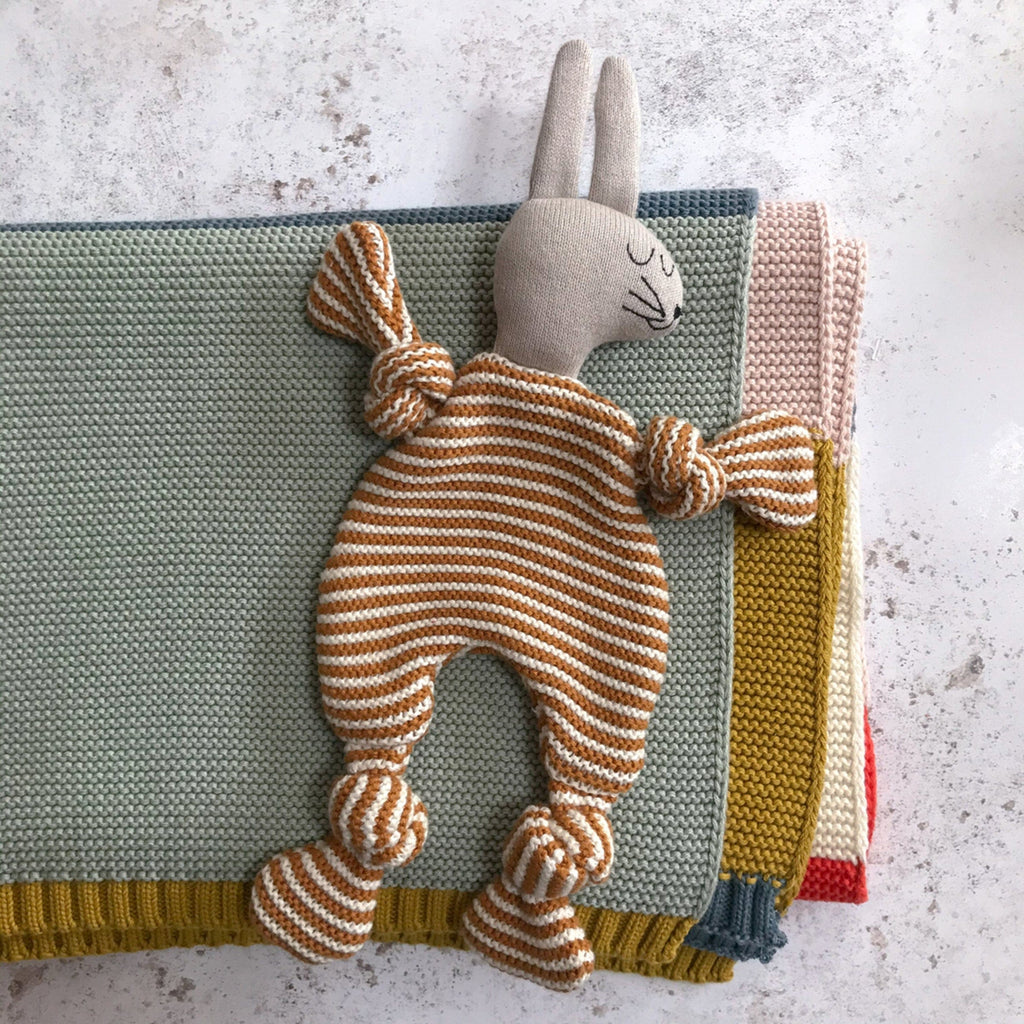 Sophie Home Ltd Child Mustard Rabbit Cuddle Cloth