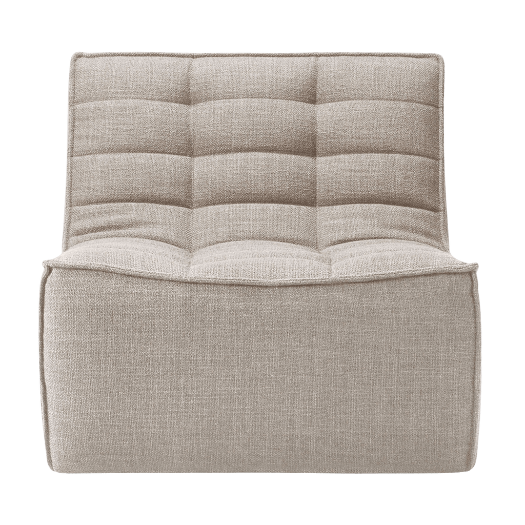 Ethnicraft Furniture Beige N701 Sofa, 1 Seater