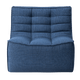 Ethnicraft Furniture Blue N701 Sofa, 1 Seater