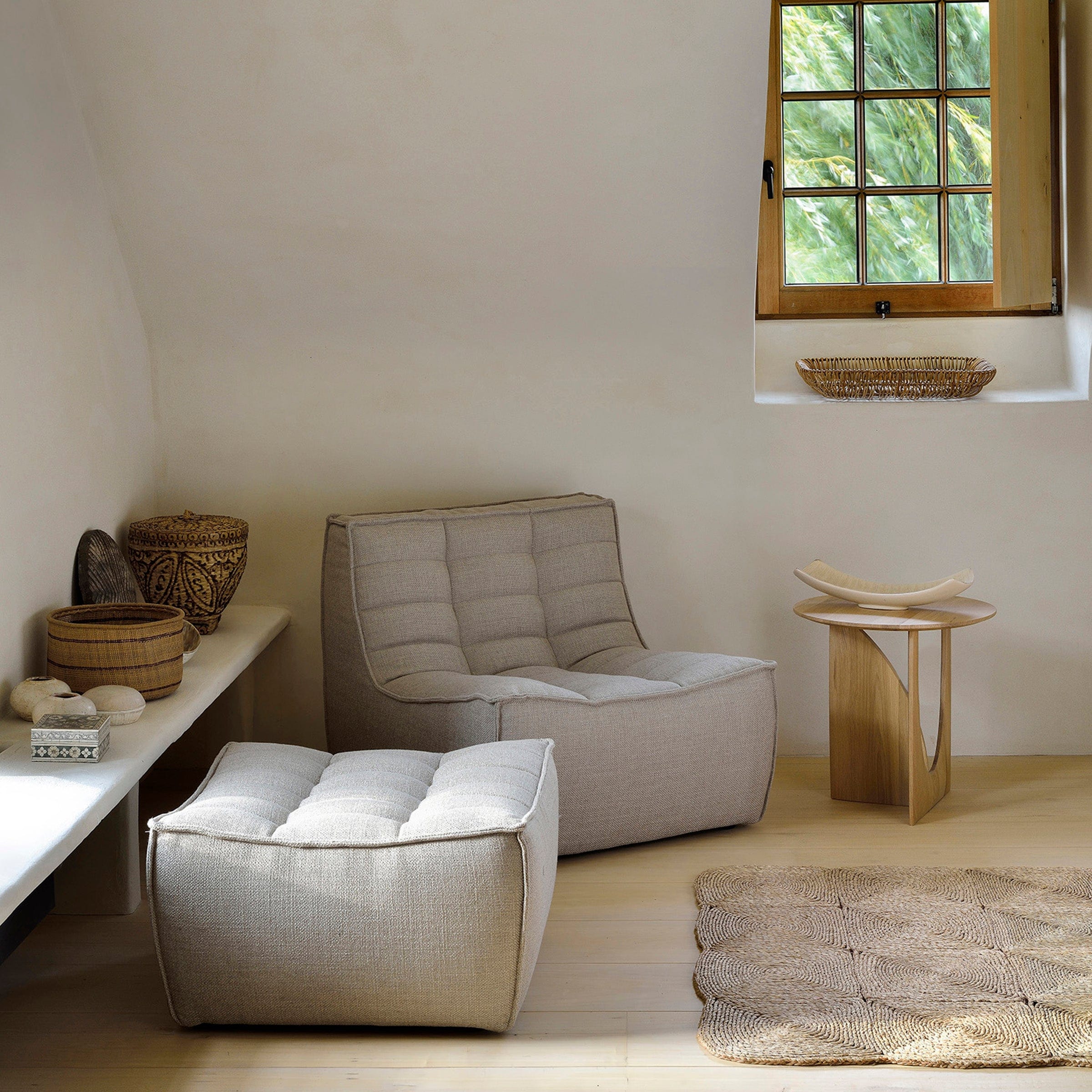 Ethnicraft Furniture N701 Sofa, 1 Seater