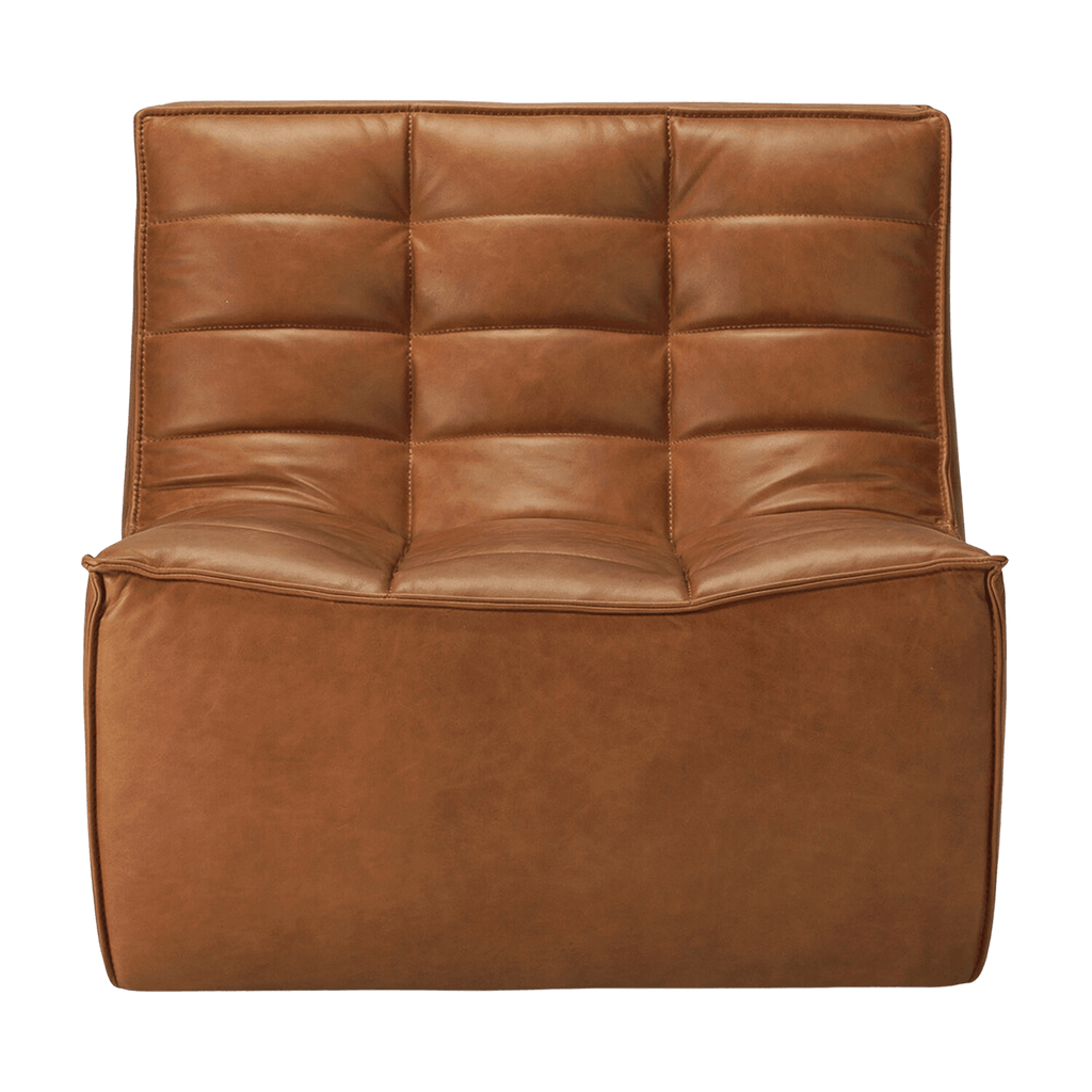 Ethnicraft Furniture Leather N701 Sofa, 1 Seater