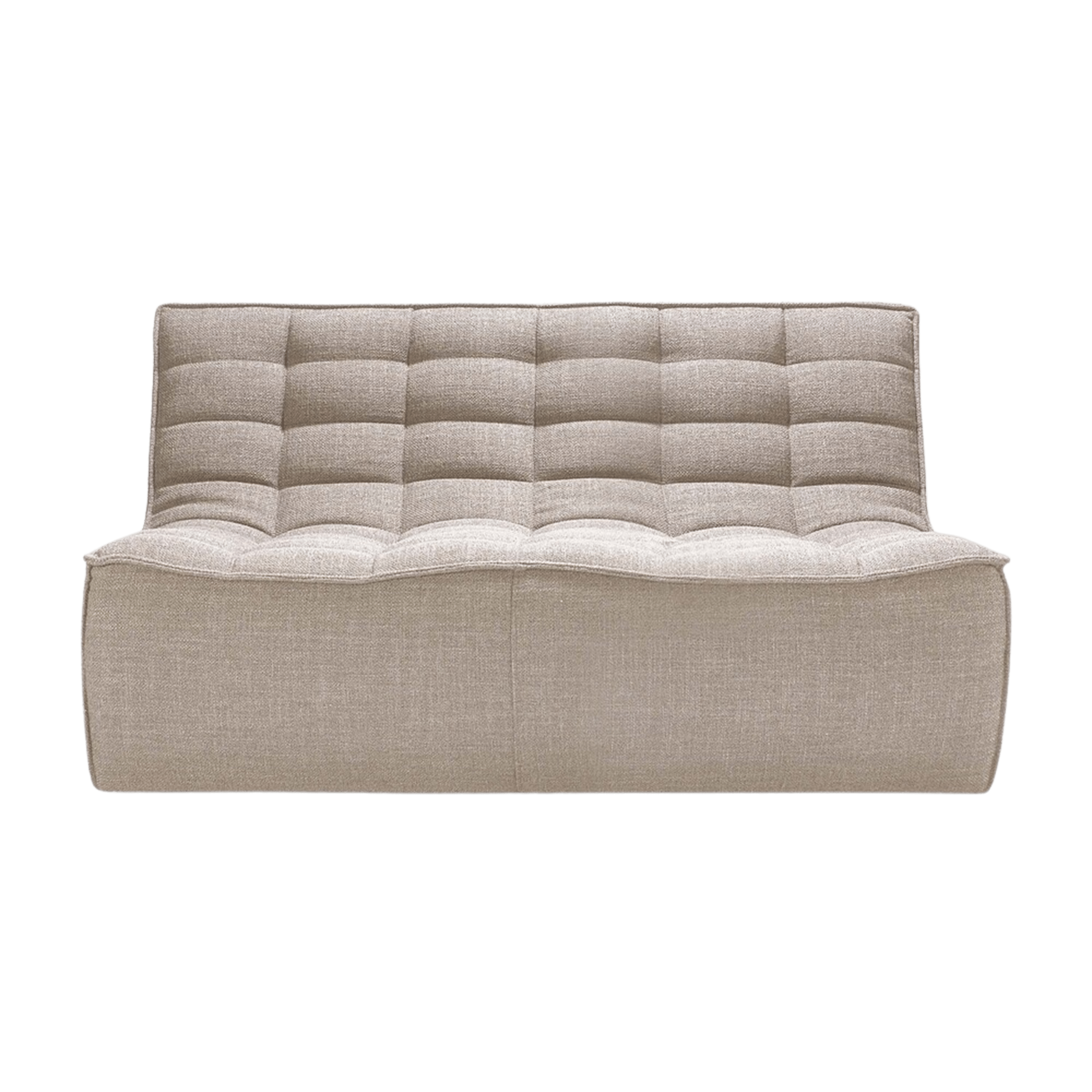 Asher + Rye Beige N701 Sofa, 2 Seater