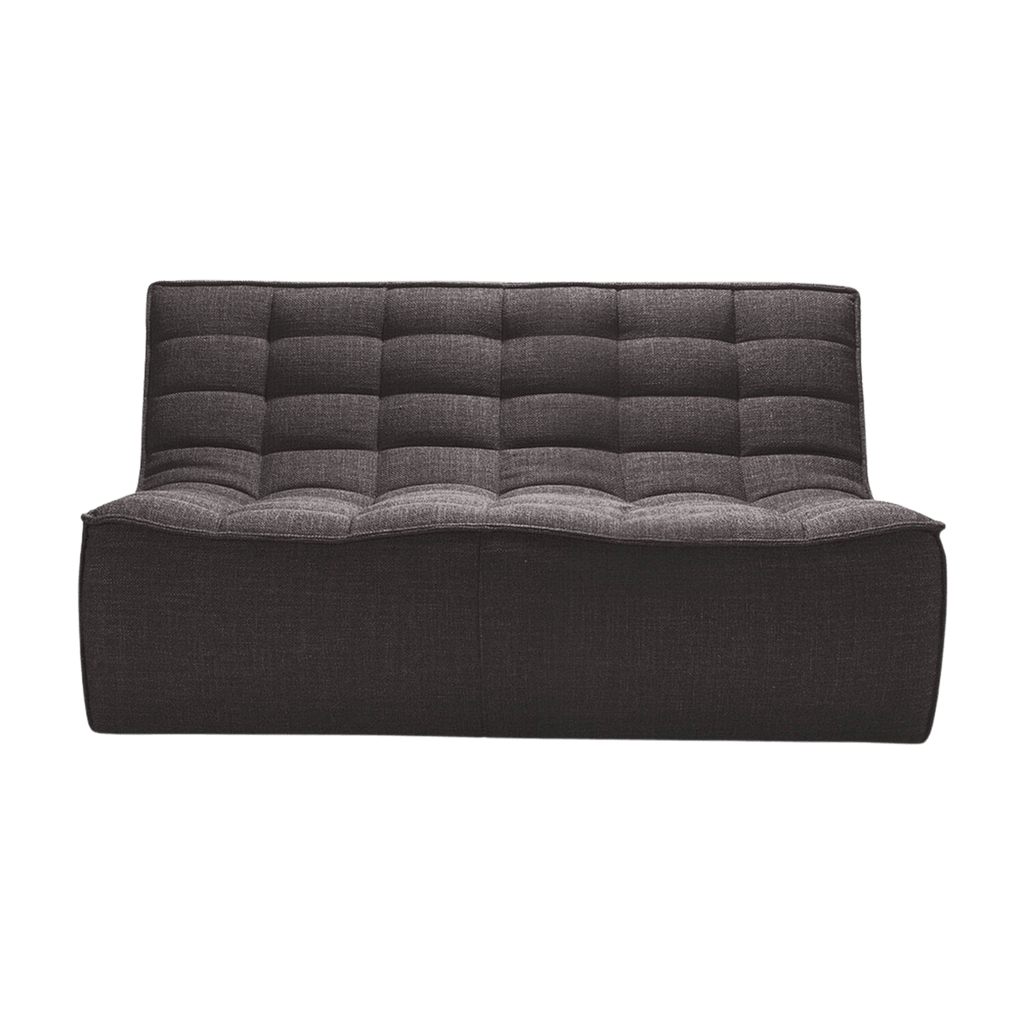 Asher + Rye Dark Grey N701 Sofa, 2 Seater