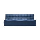 Ethnicraft Furniture Blue N701 Sofa, 3 Seater