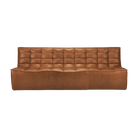 Ethnicraft Furniture Leather N701 Sofa, 3 Seater