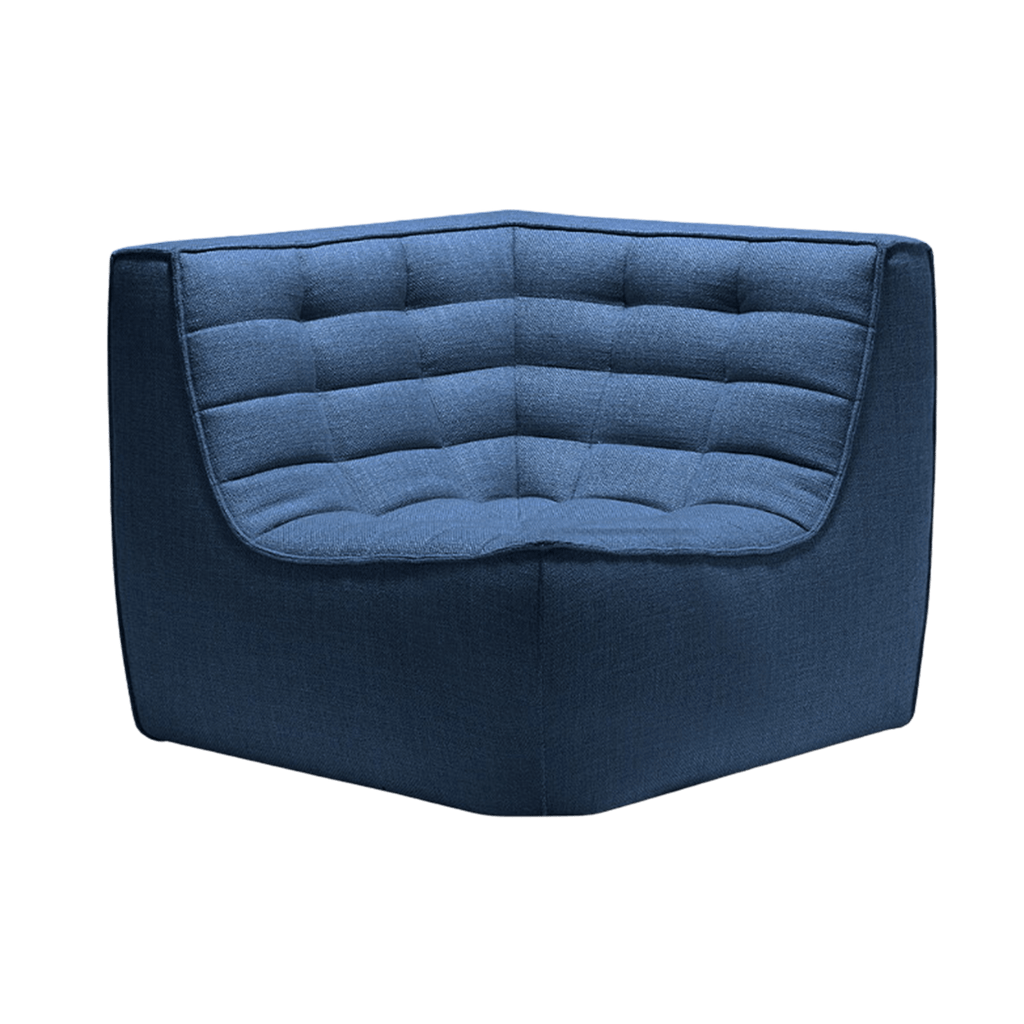 Ethnicraft Furniture Blue N701 Sofa, Corner