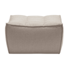 Ethnicraft Furniture Beige N701 Sofa, Footstool