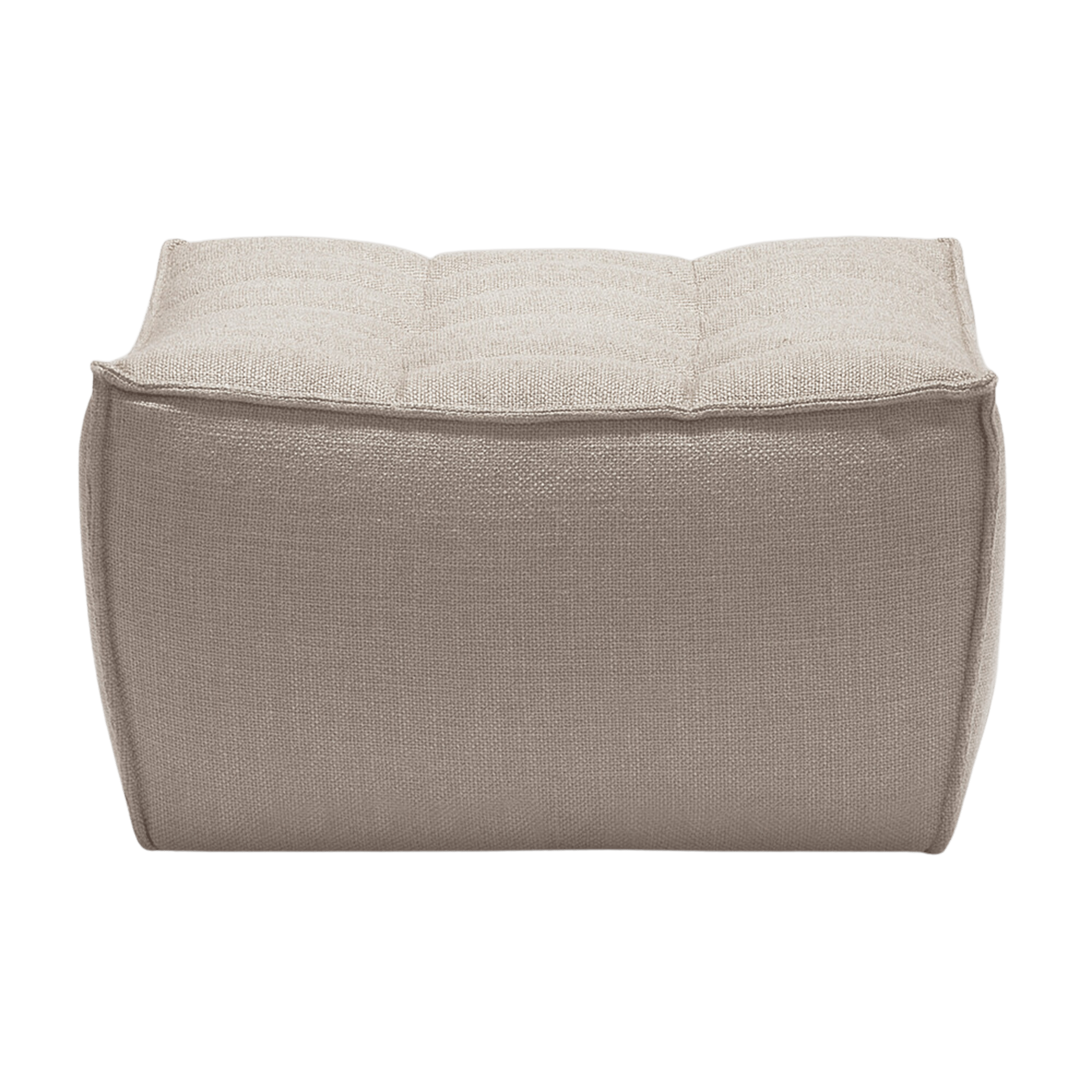 Ethnicraft Furniture Beige N701 Sofa, Footstool