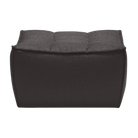 Ethnicraft Furniture Dark Grey N701 Sofa, Footstool