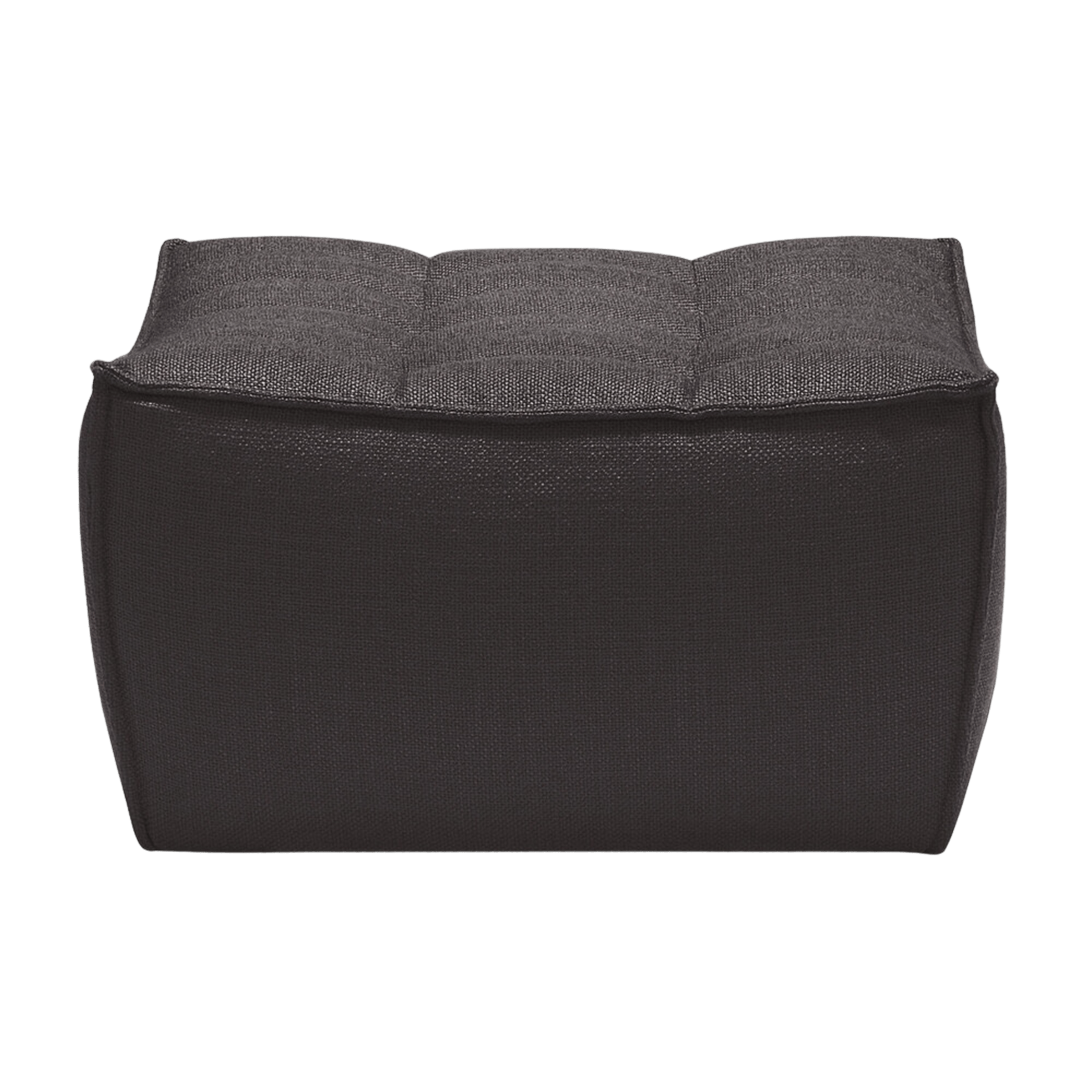 Ethnicraft Furniture Dark Grey N701 Sofa, Footstool